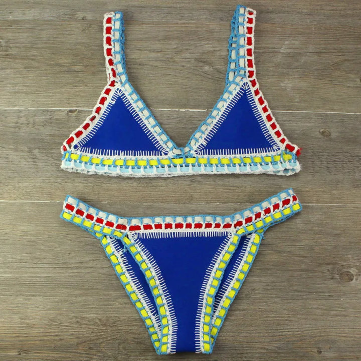 Skovae | Sexy Bikinis Sommer Kvinder Badedragt Hæklet Bikini-Sæt Badetøj Strand Badedragt Biquini Kvinde Monokini