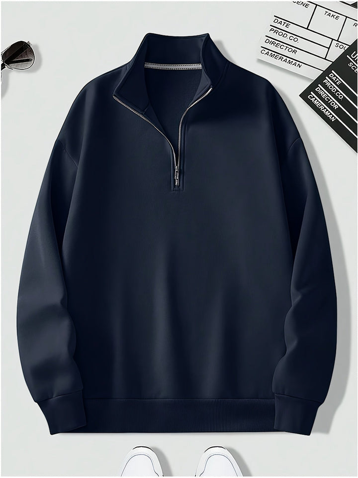 Stilla | Pullover med Kvart Lynlås