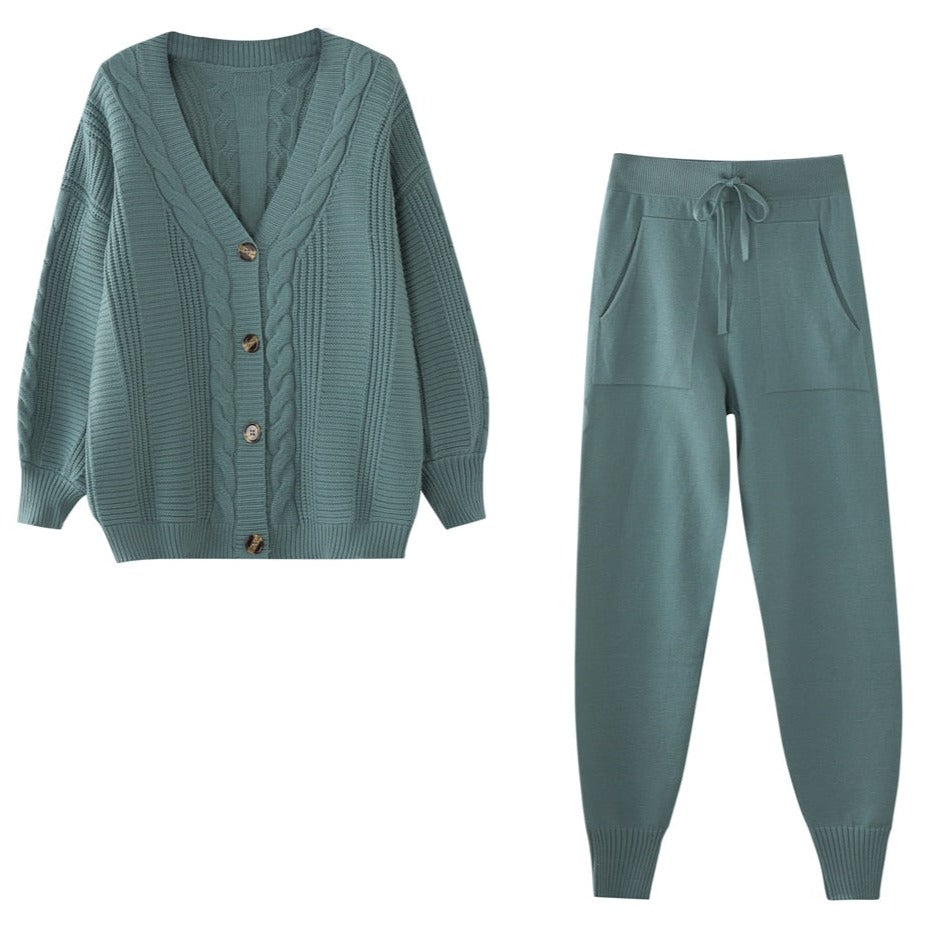Stilla | Stilfuldt Sæt med Cardigan & Bukser