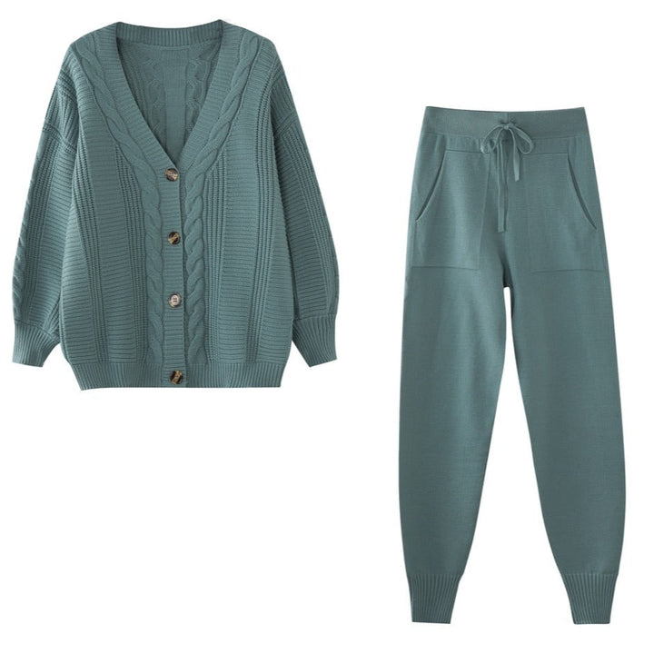 Stilla | Stilfuldt Sæt med Cardigan & Bukser