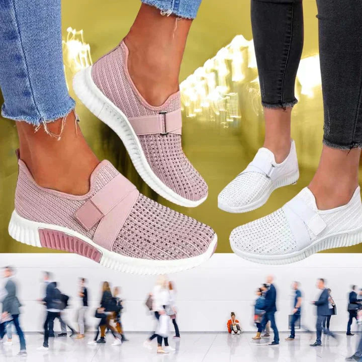 Stilla | Slip-On Sko til Kvinder med Velcro Lukning Forbedre din Løbeholdning!
