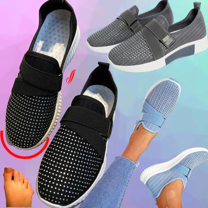 Stilla | Slip-On Sko til Kvinder med Velcro Lukning Forbedre din Løbeholdning!