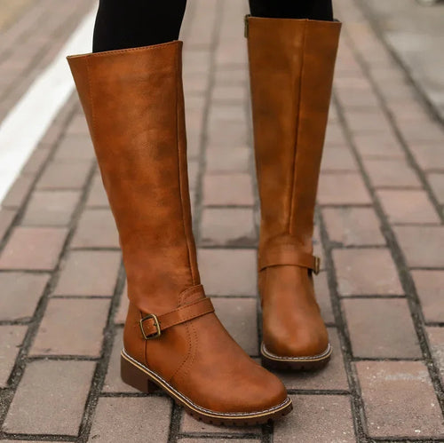 Stilla | High-Top Biker Støvler til kvinder – Edgy stil med Chunky hæl