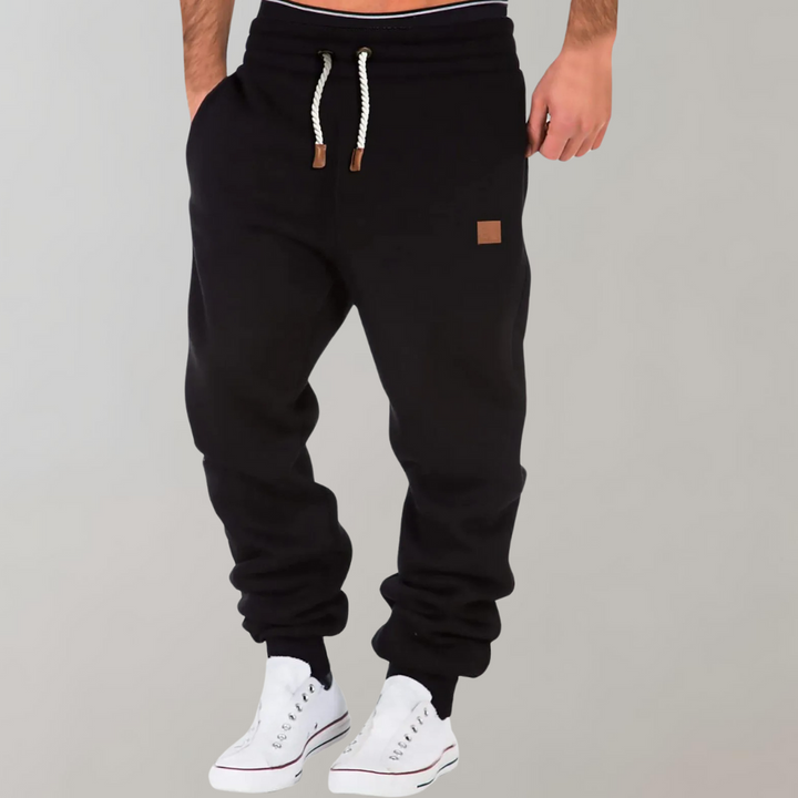 Stilla | Sweatpants Behagelig pasform Bomuldsblanding Snørelinning Ribbet manchetter