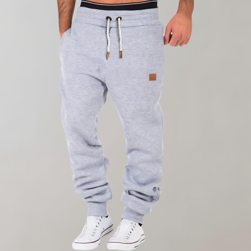 Stilla | Sweatpants Behagelig pasform Bomuldsblanding Snørelinning Ribbet manchetter