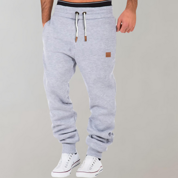 Stilla | Sweatpants Behagelig pasform Bomuldsblanding Snørelinning Ribbet manchetter