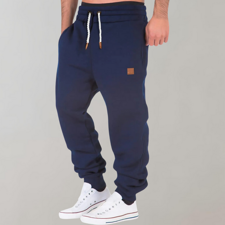 Stilla | Sweatpants Behagelig pasform Bomuldsblanding Snørelinning Ribbet manchetter