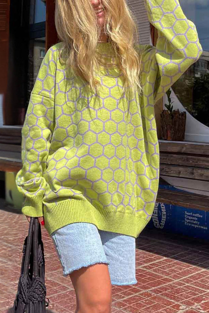 Stilla | Pullover med vaffelmønster