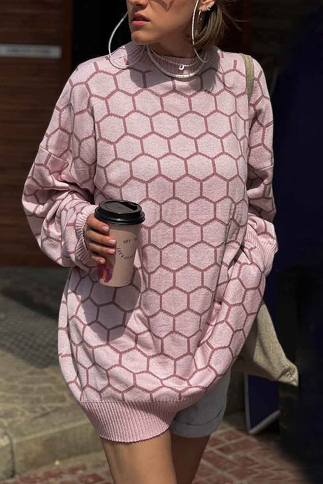 Stilla | Pullover med vaffelmønster