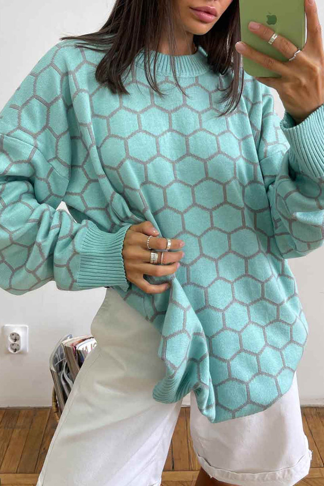 Stilla | Pullover med vaffelmønster