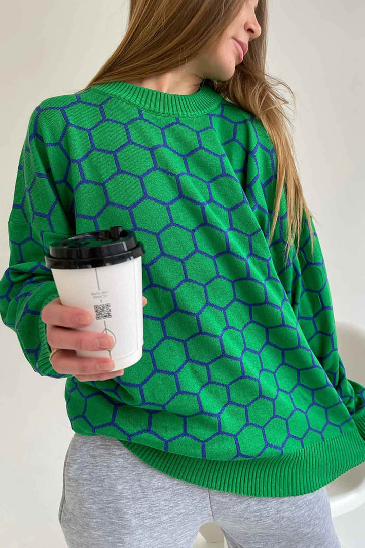 Stilla | Pullover med vaffelmønster