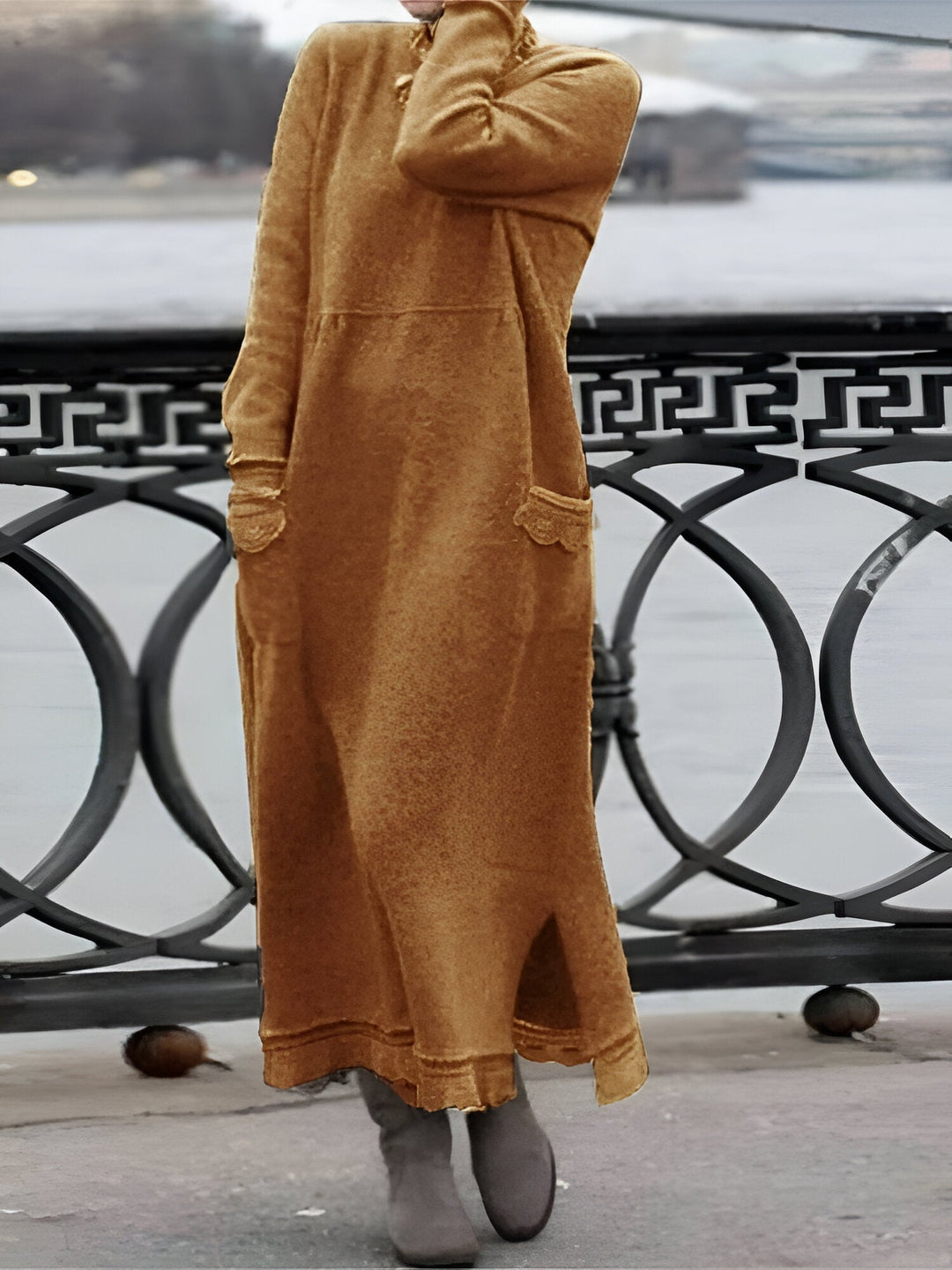 Stilla | Hyggeligt Velour Sweatshirt Kjole