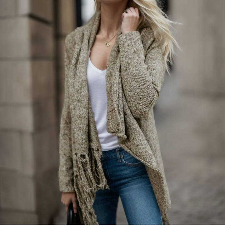 Stilla | Moderne Frynse Cardigan til Kvinder