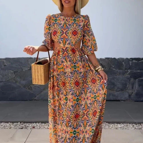 Stilla | Elegante Kjole Med Print