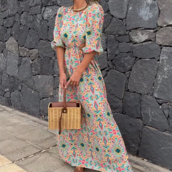 Stilla | Elegante Kjole Med Print