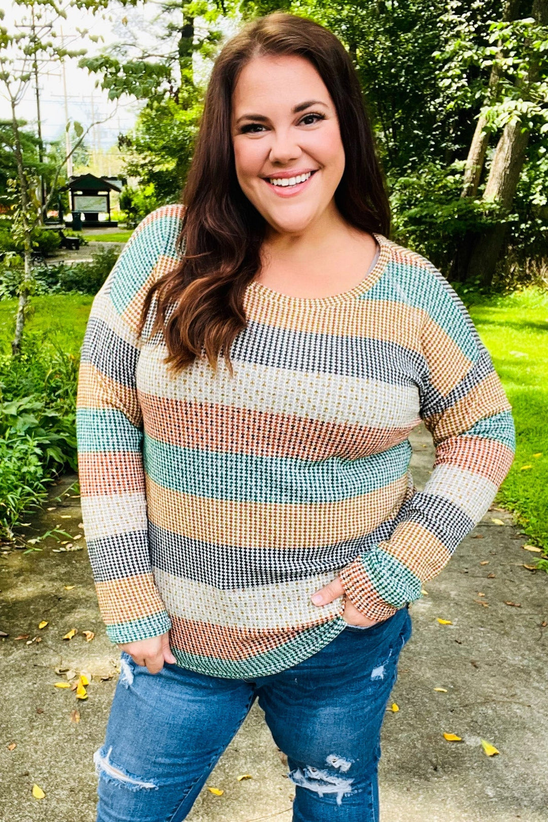 Stilla | Smuk Grøn Stribet Vintage Bluse i To Farver Fra You Hunter