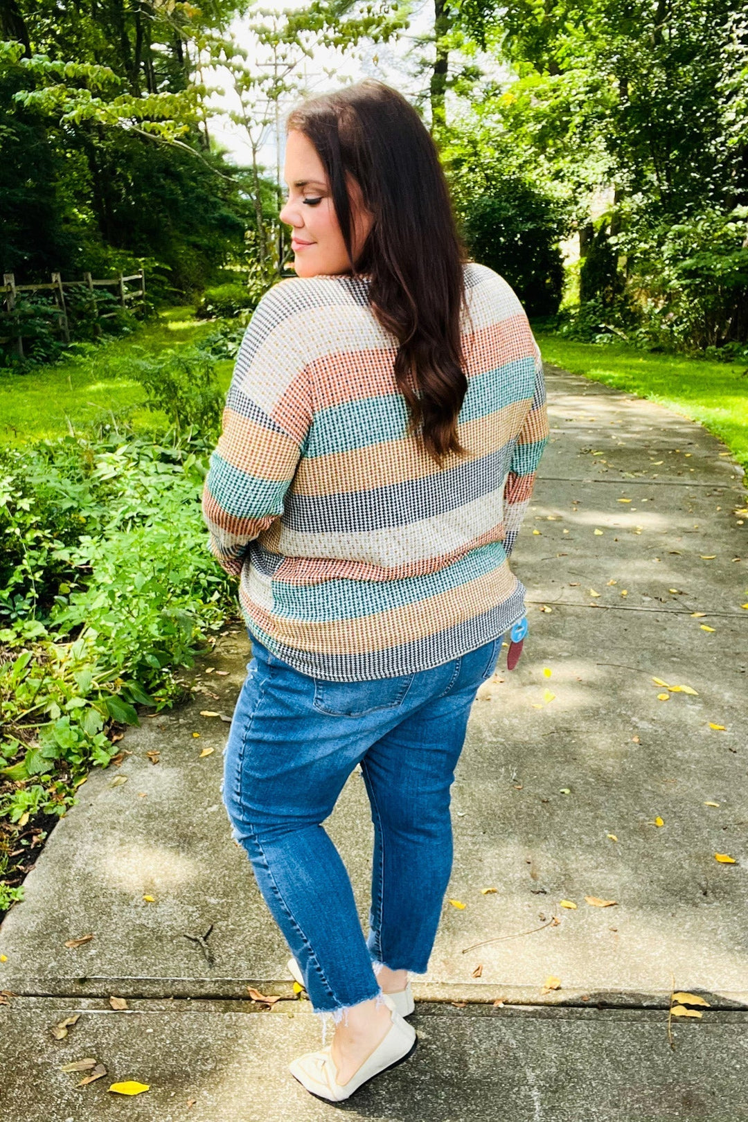 Stilla | Smuk Grøn Stribet Vintage Bluse i To Farver Fra You Hunter