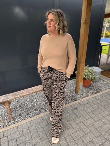 Stilla | Leoparde bukser i Brun