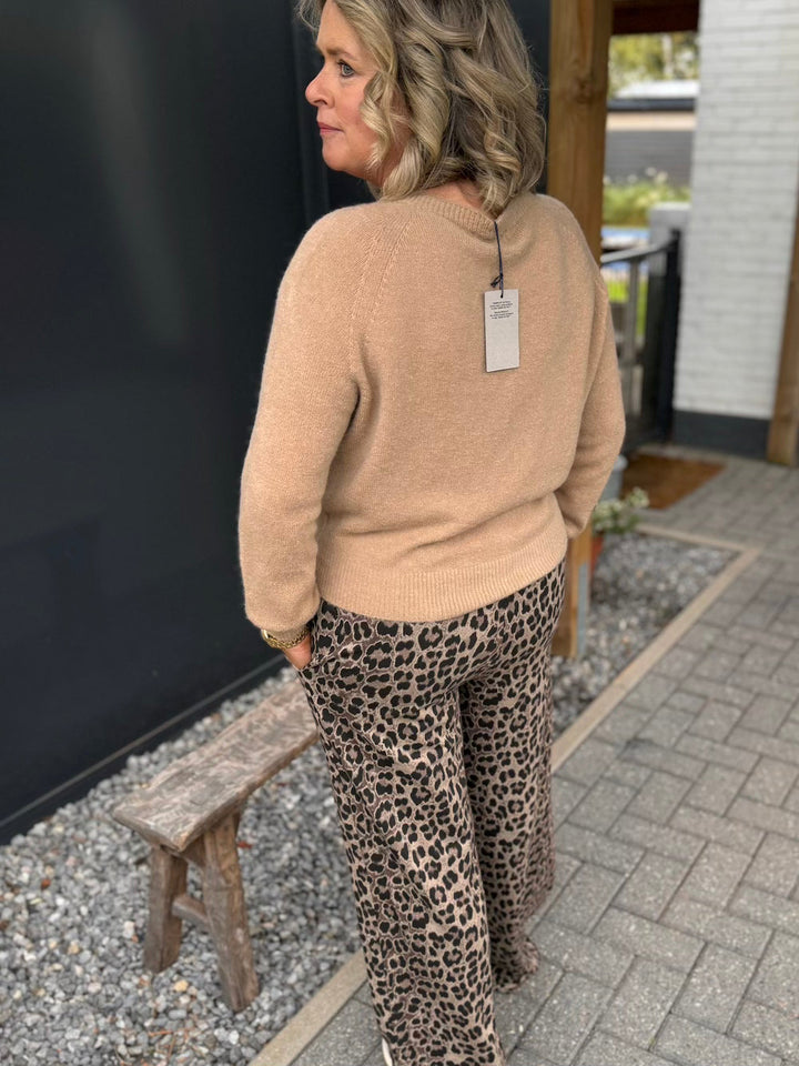 Stilla | Leoparde bukser i Brun