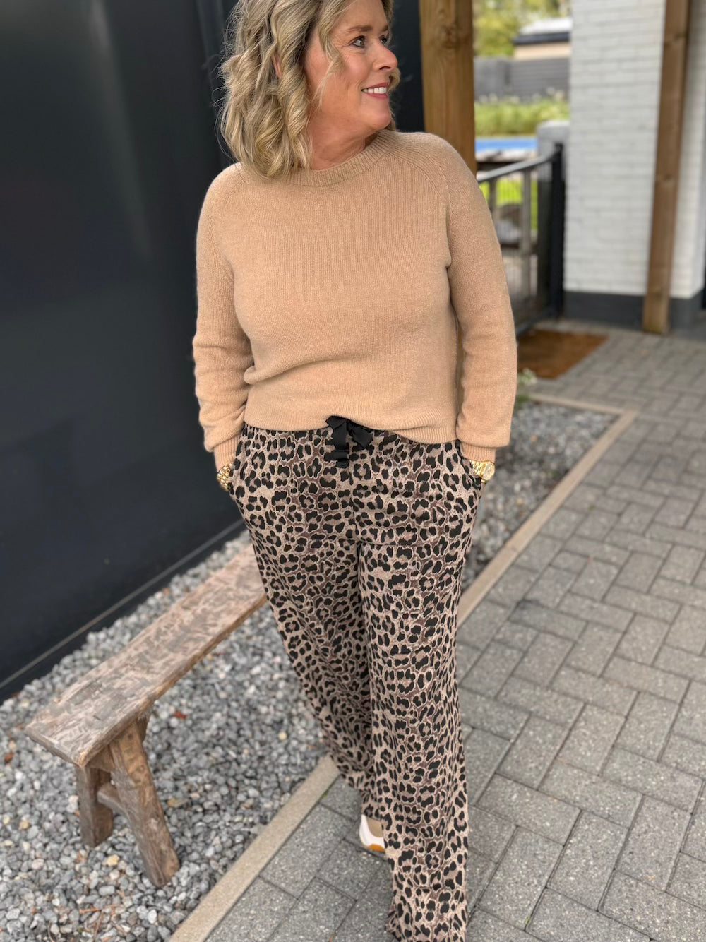 Stilla | Leoparde bukser i Brun