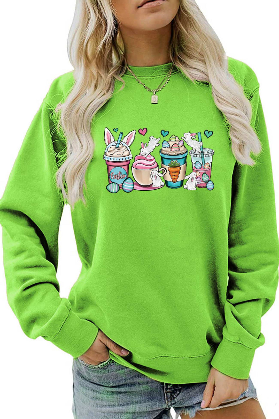 Stilla | Sweatshirt med Eis Rabbit tryk