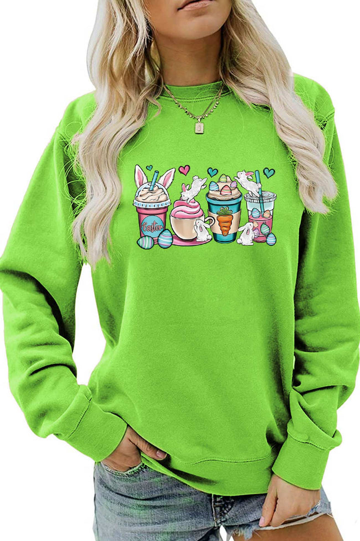 Stilla | Sweatshirt med Eis Rabbit tryk