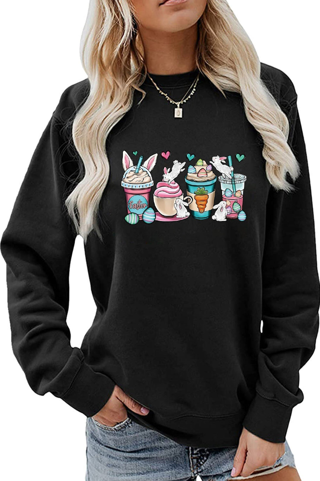 Stilla | Sweatshirt med Eis Rabbit tryk
