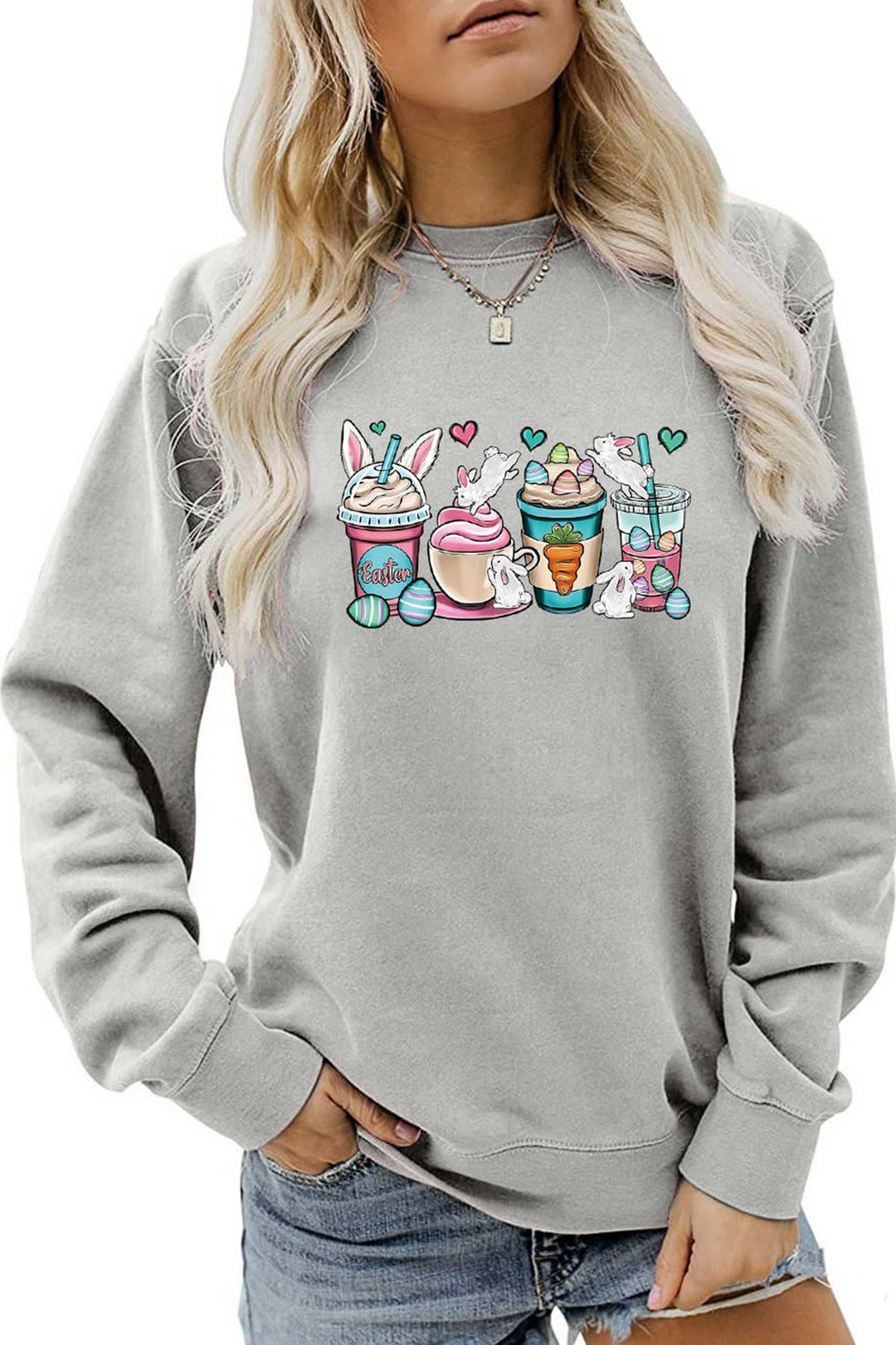 Stilla | Sweatshirt med Eis Rabbit tryk
