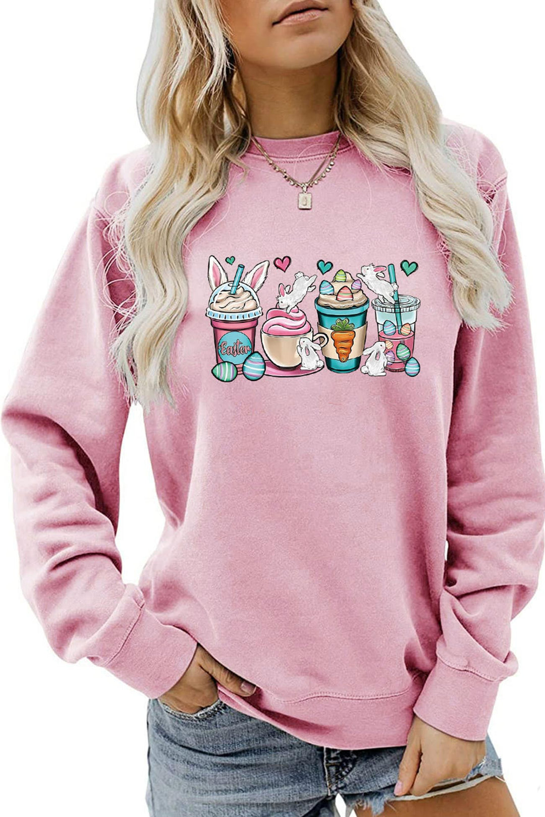 Stilla | Sweatshirt med Eis Rabbit tryk