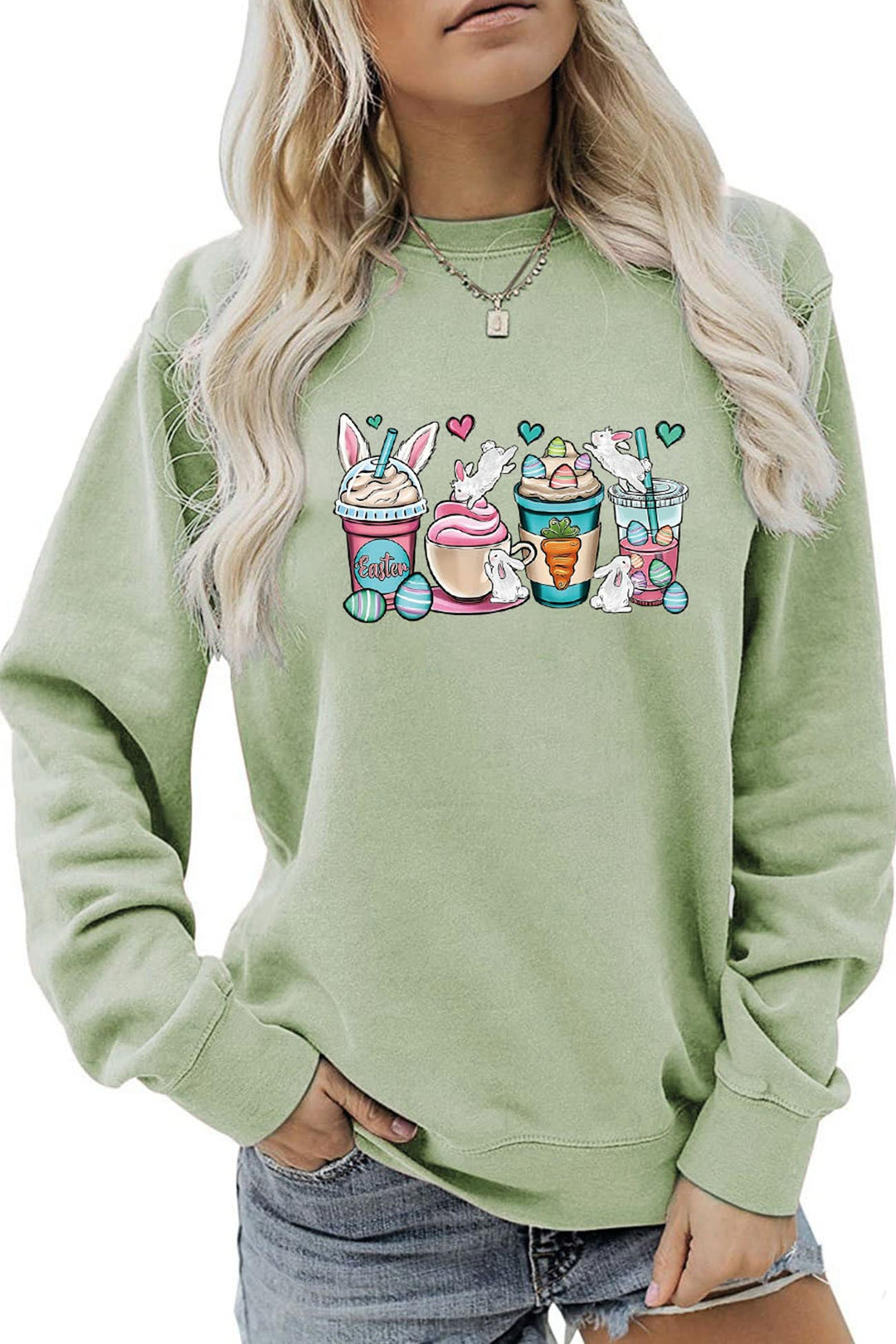 Stilla | Sweatshirt med Eis Rabbit tryk