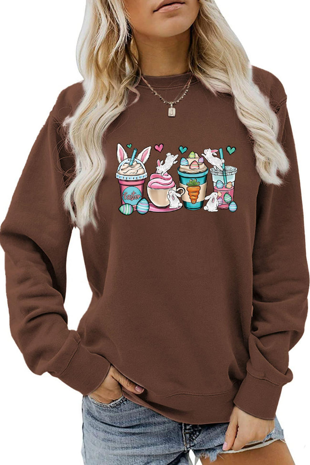 Stilla | Sweatshirt med Eis Rabbit tryk