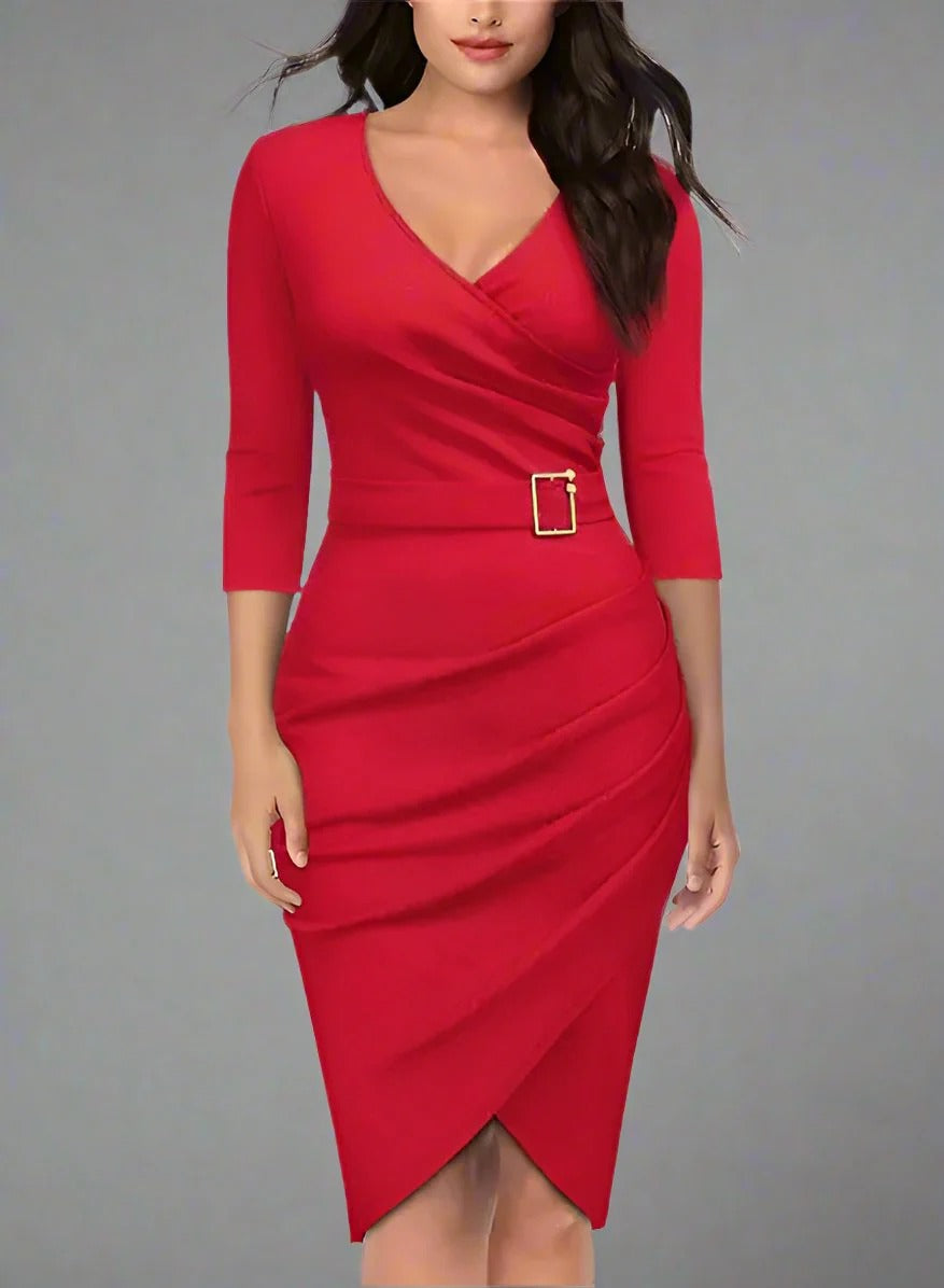 Stilla | Bodycon Midi Aftenkjole