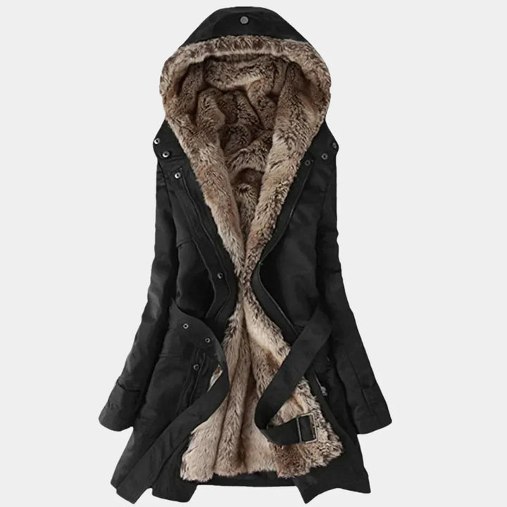 Stilla | Elegant Dame Parka med Pelsfor