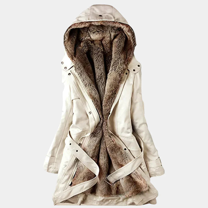 Stilla | Elegant Dame Parka med Pelsfor
