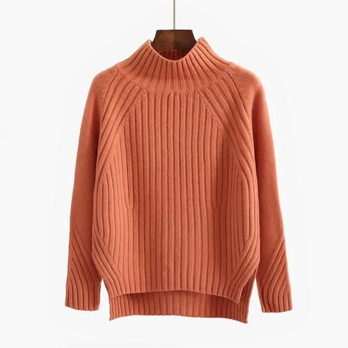 Stilla | Ribbstrik Højhals Sweater