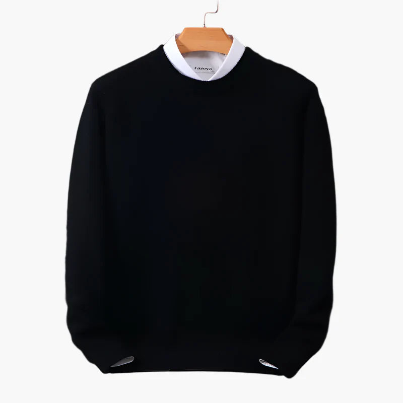 Stilla | Business Pullover med Krave - Elegant Strikpullover til Kontor & Hverdag