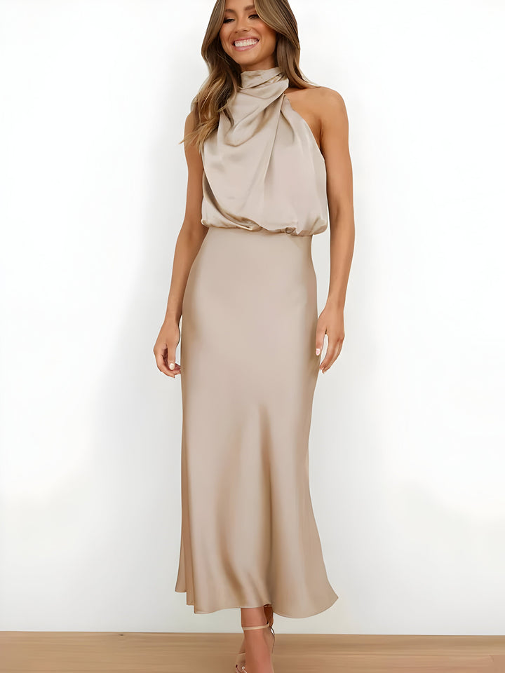 Stilla | Elegante Satin Kjole Med Blødt Fald