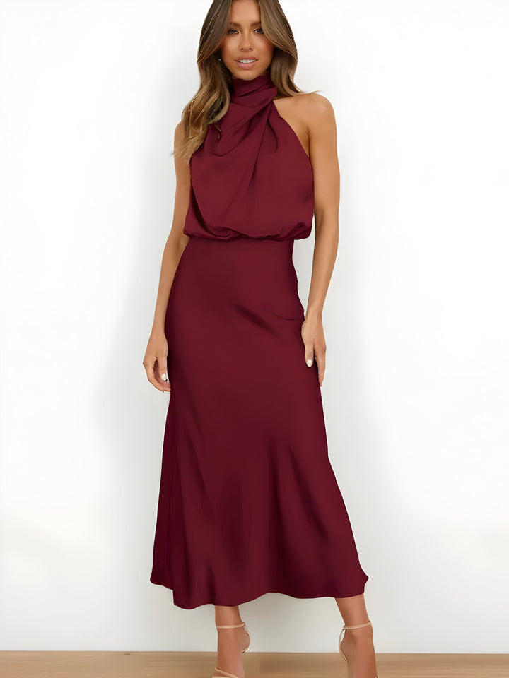 Stilla | Elegante Satin Kjole Med Blødt Fald