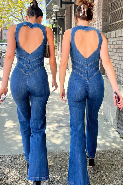 Skovae | Hollywood hjerteudskæring bodycon jumpsuit – stilfuld og figurvenlig