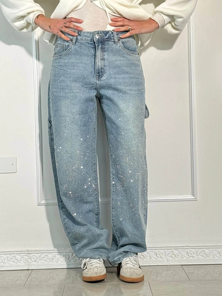 Stilla | Dekorativ Diamant Jeans