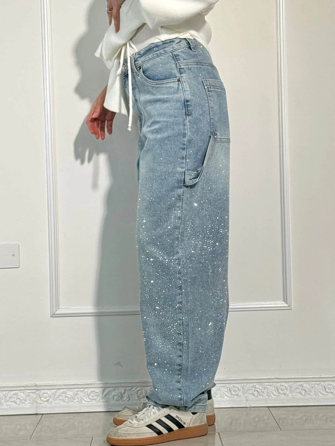 Stilla | Dekorativ Diamant Jeans
