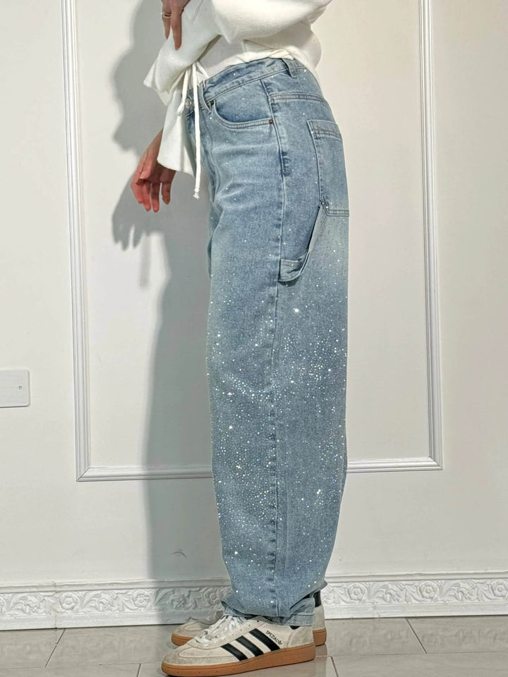 Stilla | Dekorativ Diamant Jeans