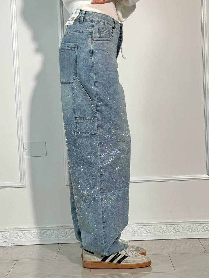 Stilla | Dekorativ Diamant Jeans