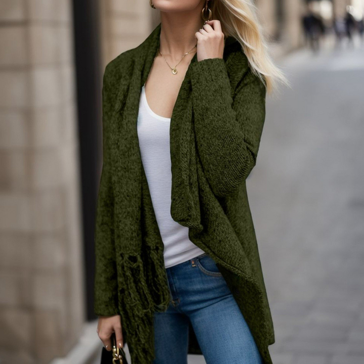 Stilla | Moderne Frynse Cardigan til Kvinder