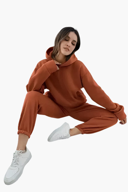Stilla | Hættetrøje & Joggingbuks Sæt - Vinter Fritidsdragt, Nulstillet Lounge Outfit