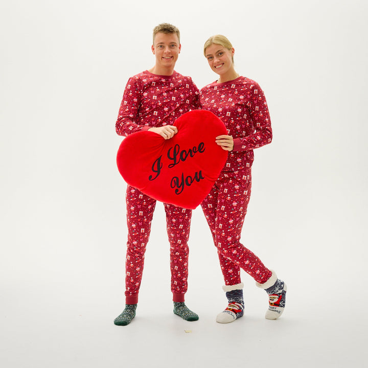 Stilla | Valentinsdag Julepyjamas Rød Børn
