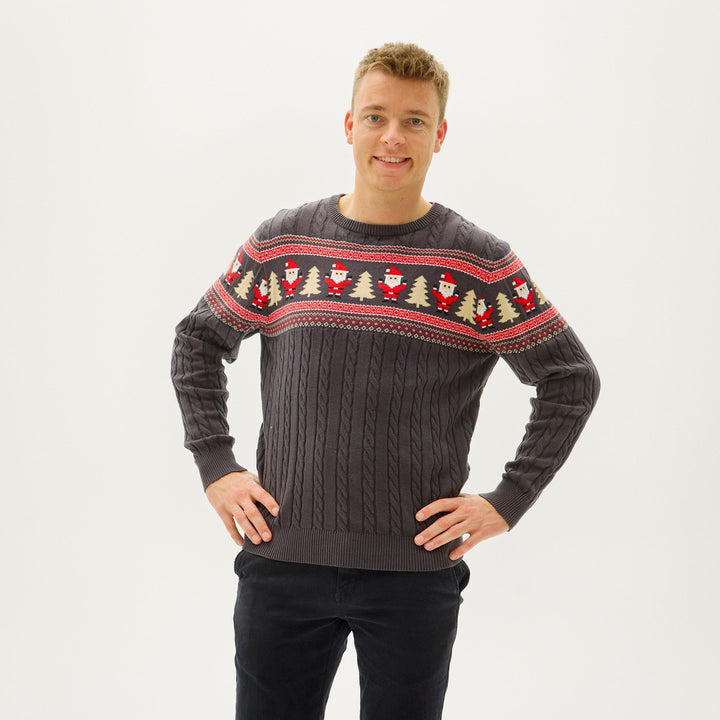 Stilla | Santas Kabelstrikpullover Herre