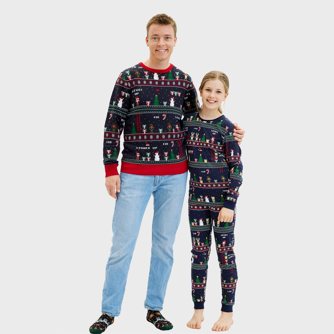 Stilla | Vintage Gamer jule-pyjamas herre