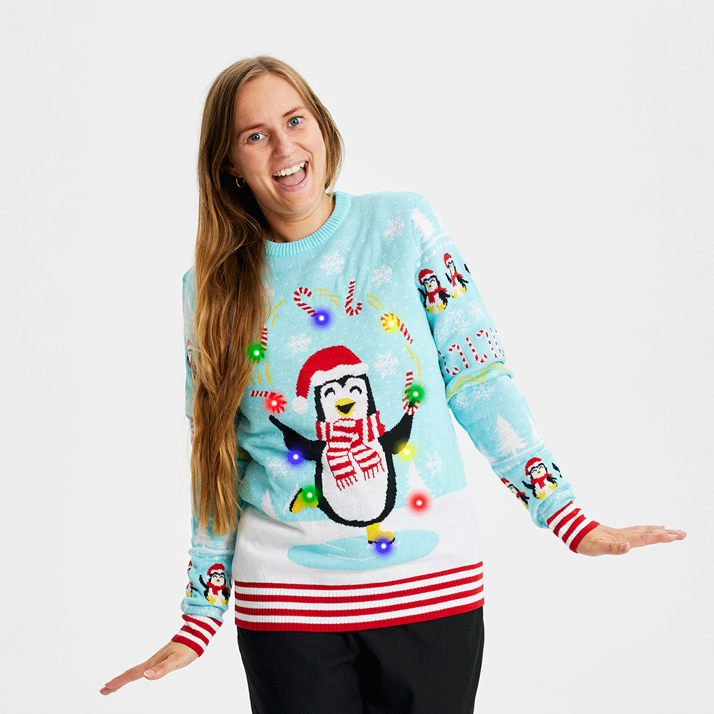 Stilla | Pingos julesweater LED kvinder