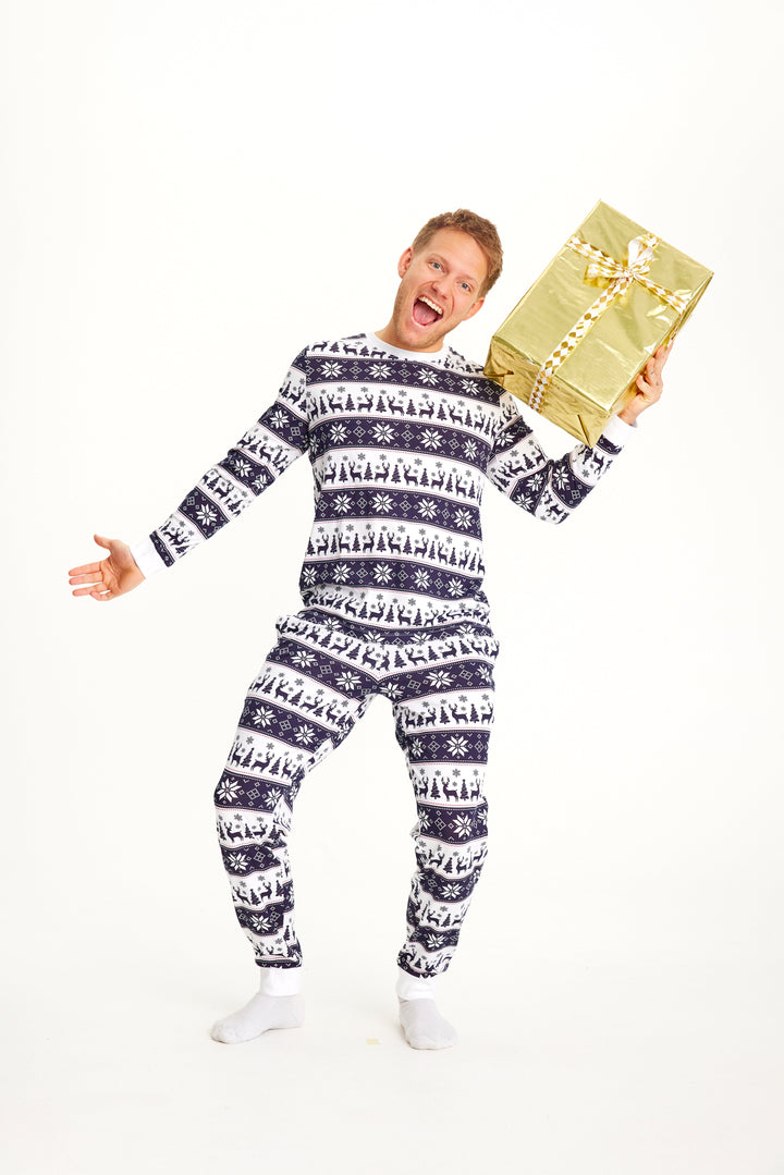 Stilla | Rensdyr Jul Pyjamas Marine Mænd